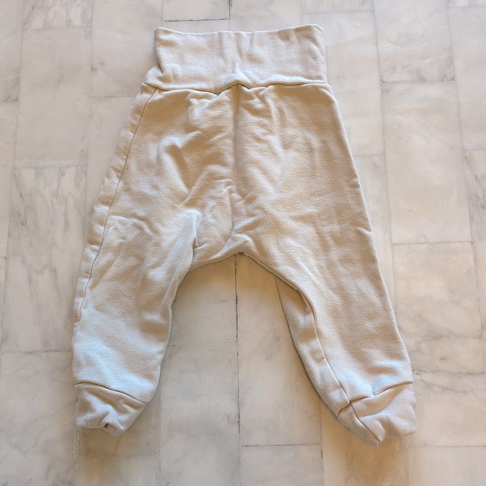 Vonbon Fleece Lined Harem Leggings in Dove Gray